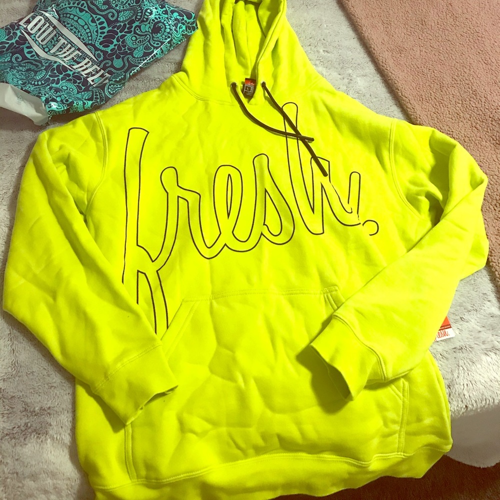 Fresh classic lime green hoodie